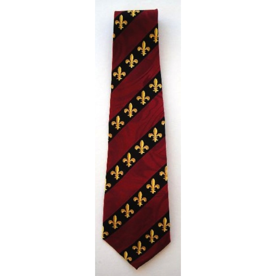 1813martie - Maroon and FDL Gold Stripe Tie