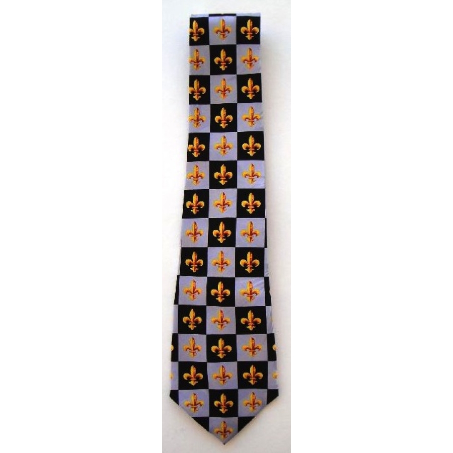 1814blatie - FDL Black and Silver Plaid Tie