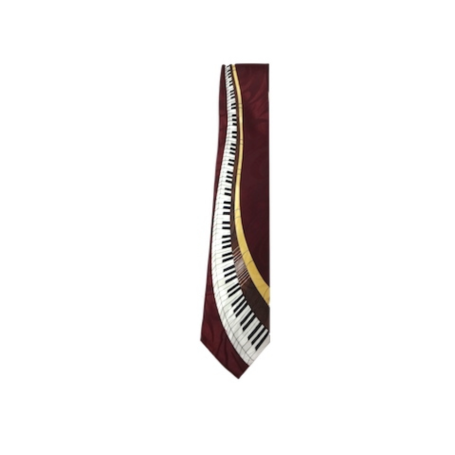 292tie - Winding Piano Maroon