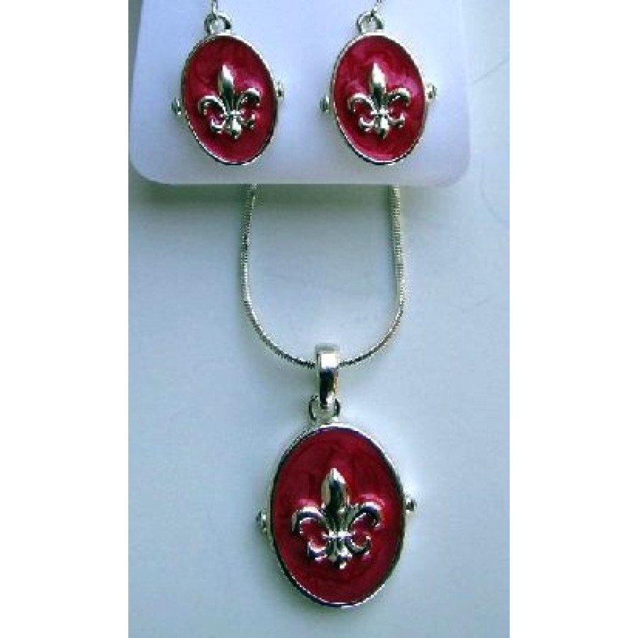 NEORED Red Oval FDL Necklace