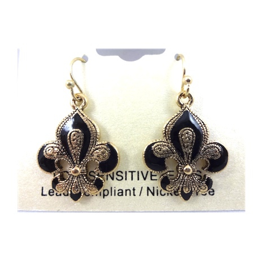 EABK - FDL Antique Black/Gold Earring