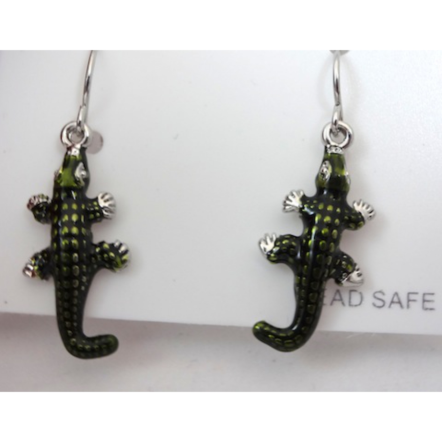 EFAS - FH Alligator Silver Earrings