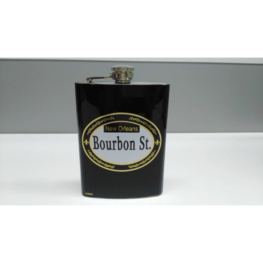 Oval Bourbon Street Flask 8oz