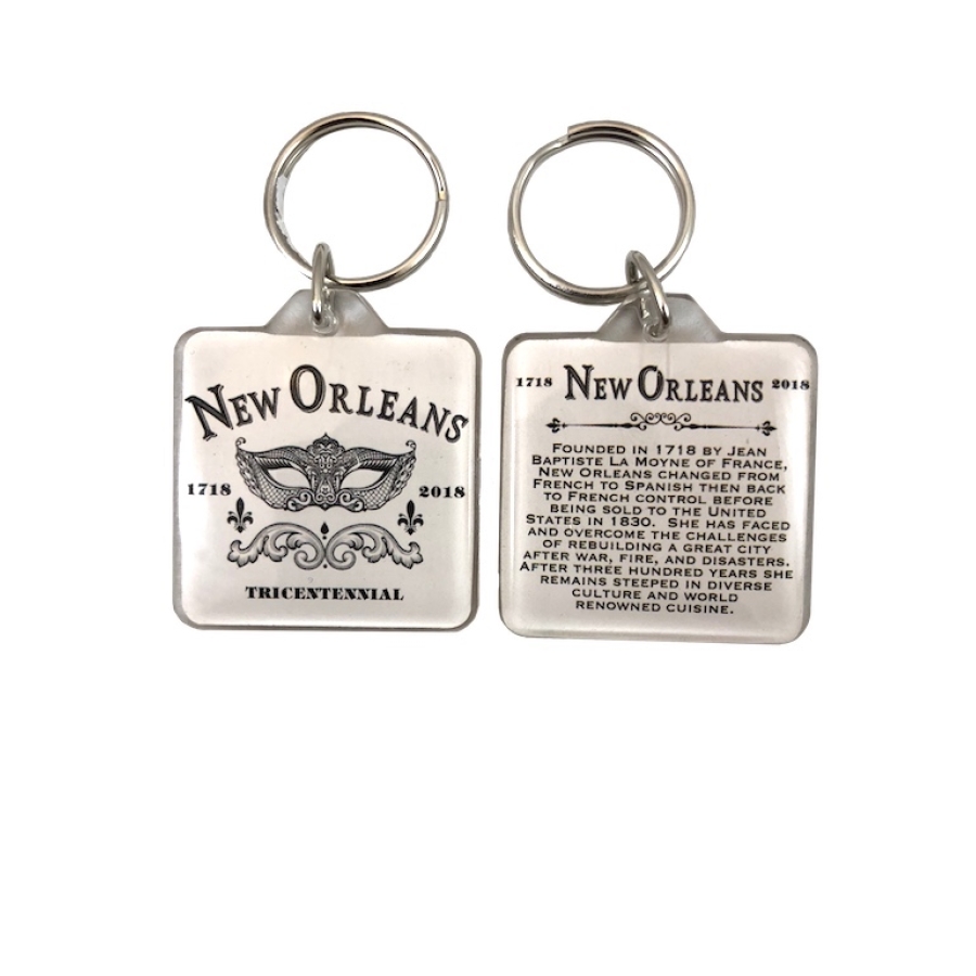 Tricentennial Lucite Keyring