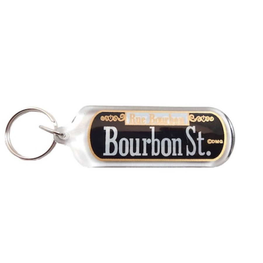 Bourbon Street Lucite Keychain