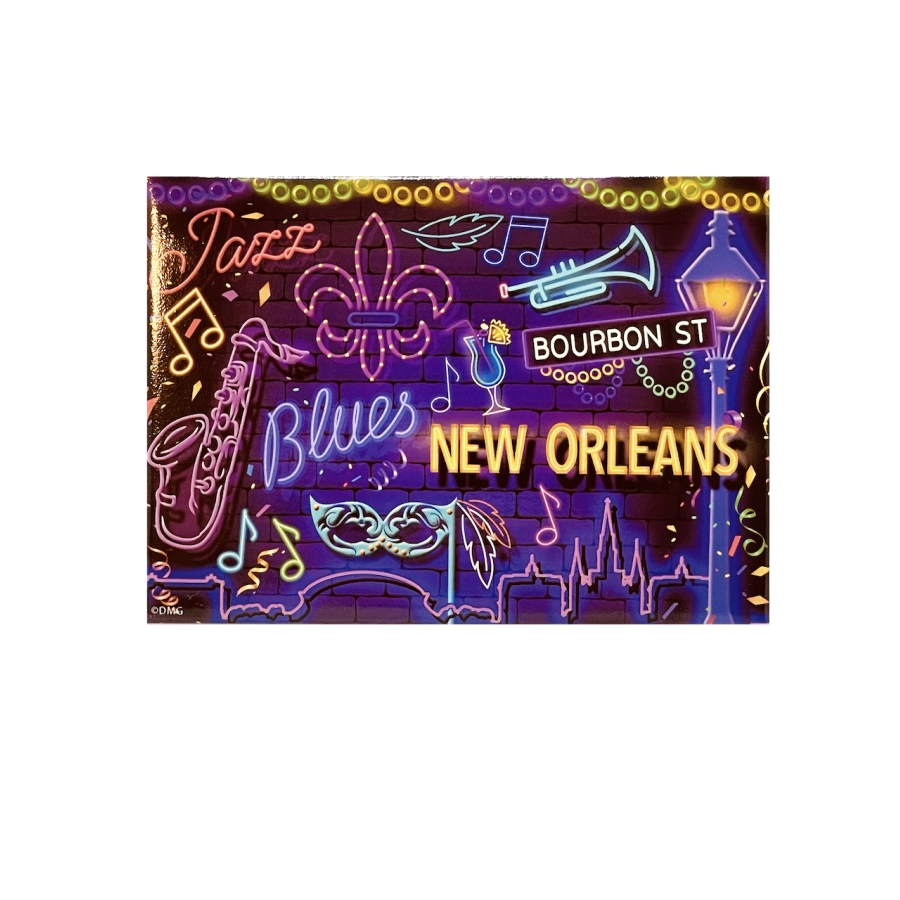 Neon Postcard Magnet