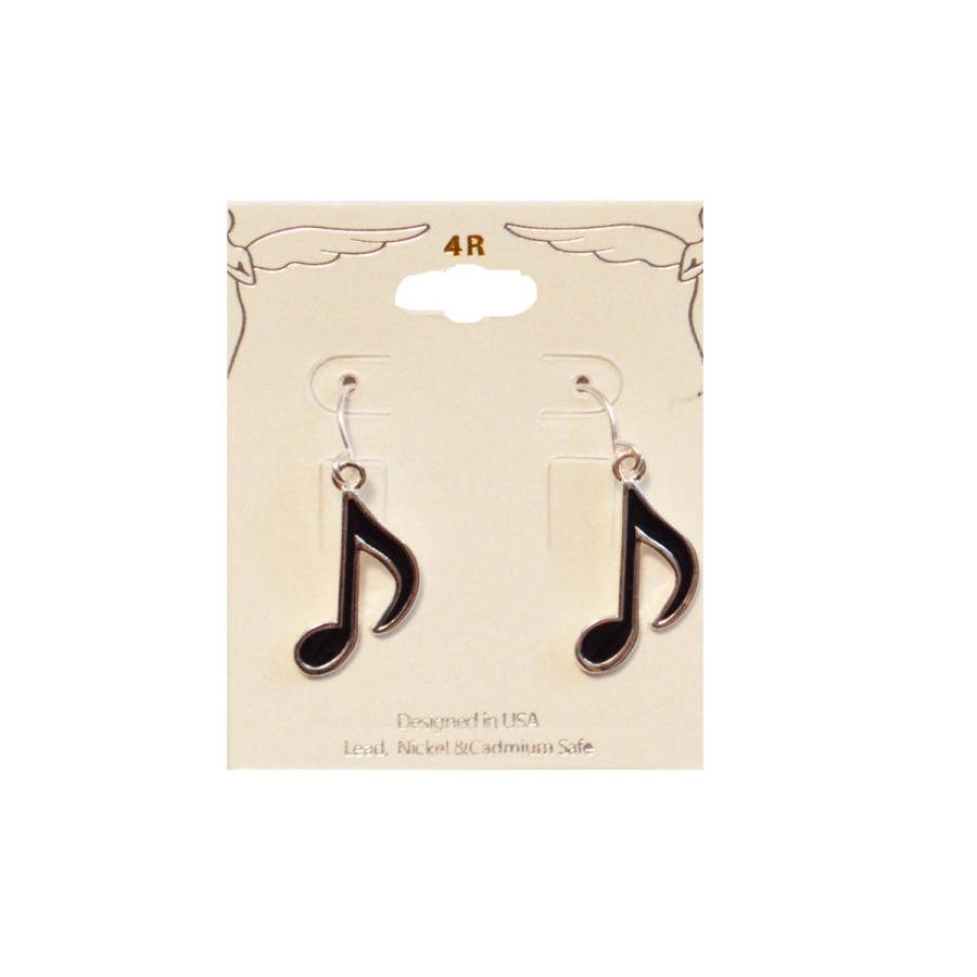 EFEN - Eighth Note FH Black Earring