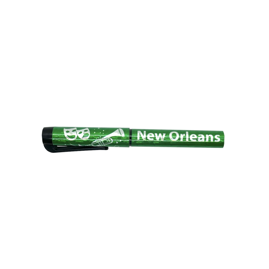 Green New Orleans Hologram Pen