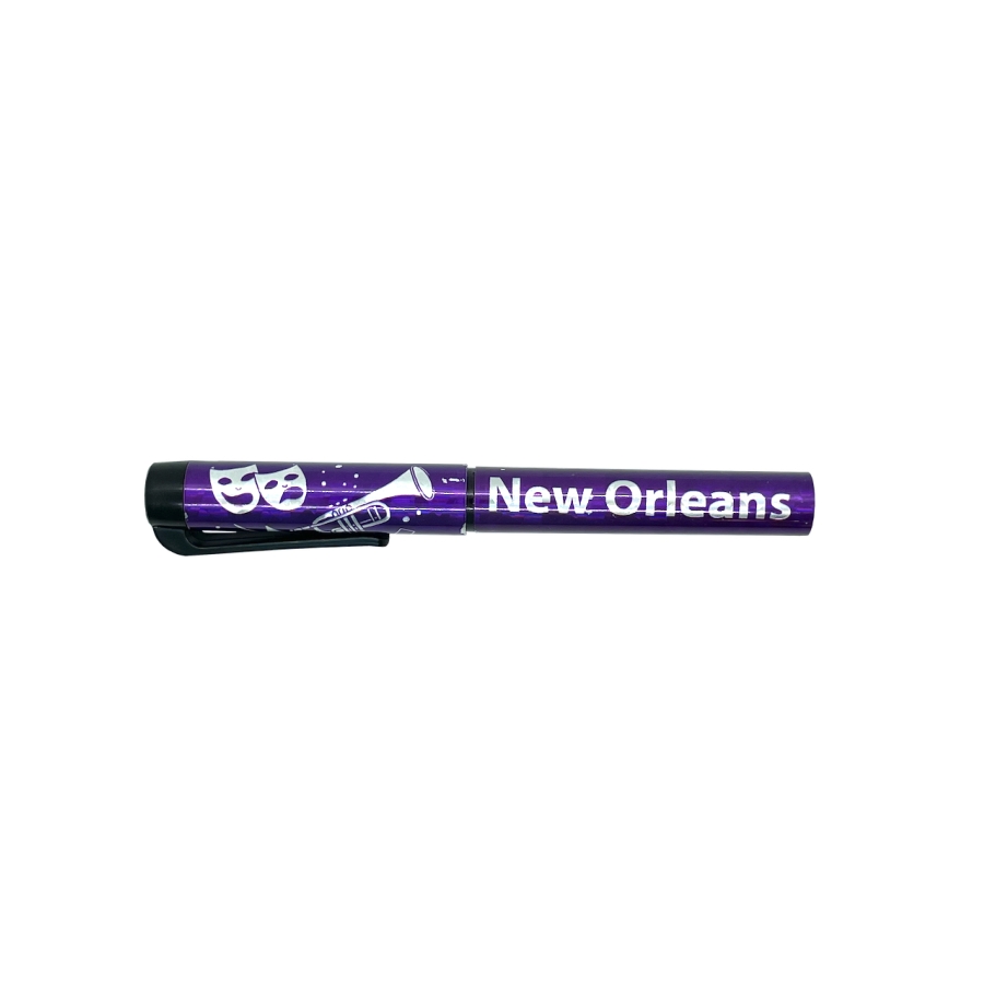 Purple New Orleans Hologram Pen