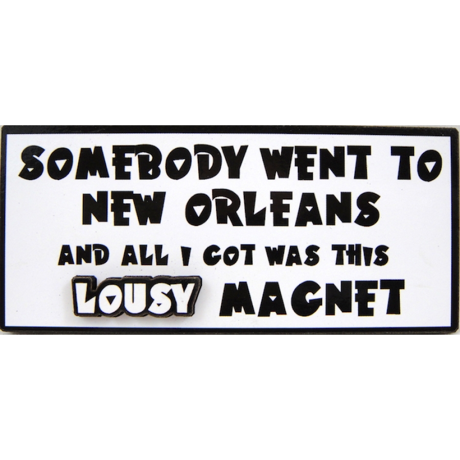 Lousy Wooden Magnet