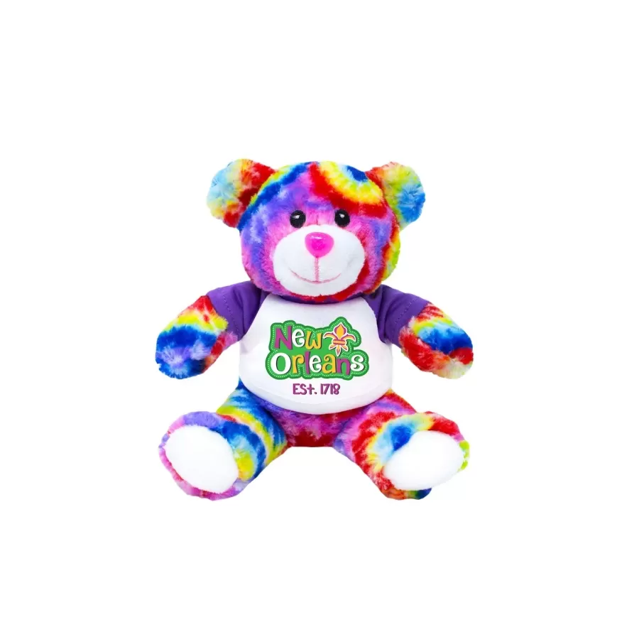 Plush Tie-Dyed Bear