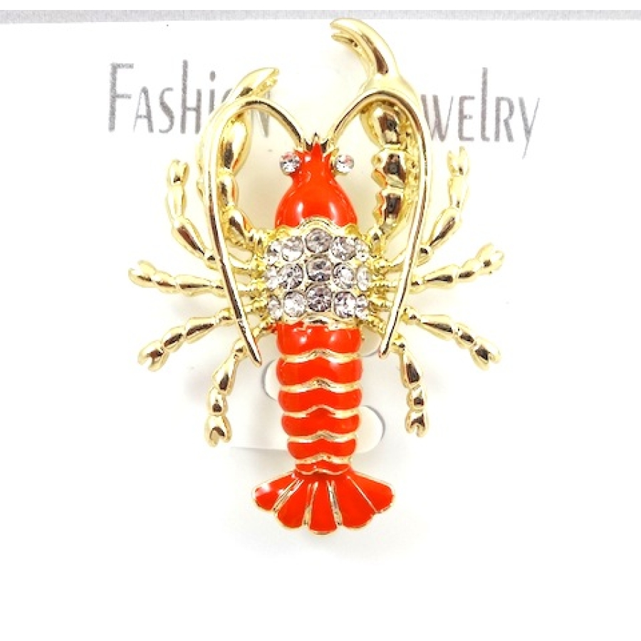 BCG - Crawfish Gold Brooch