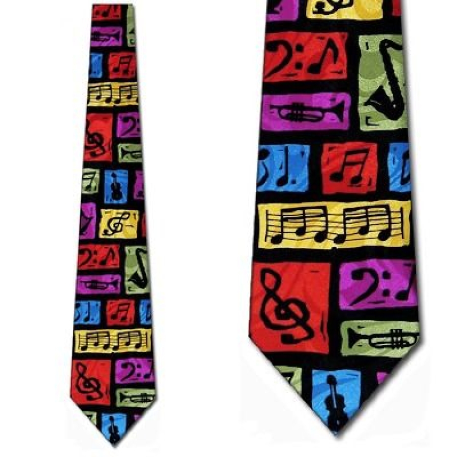 Colorful Music Blocks Tie