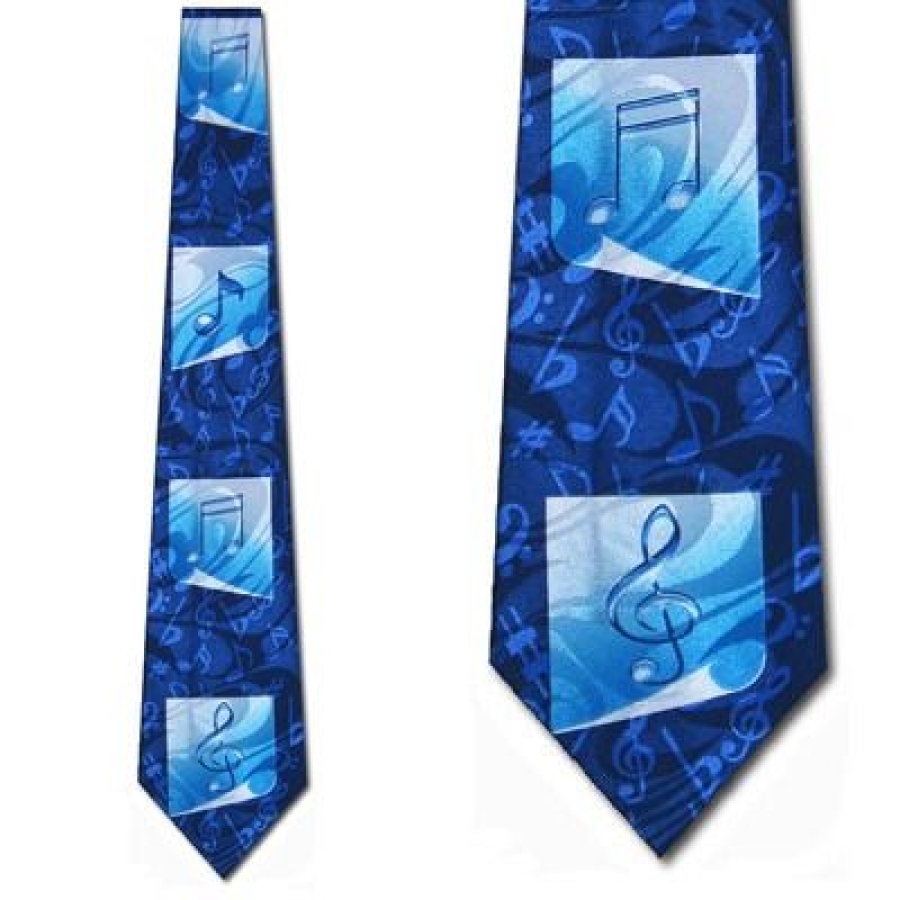 1865TIE - Blue Notes / Panels Tie