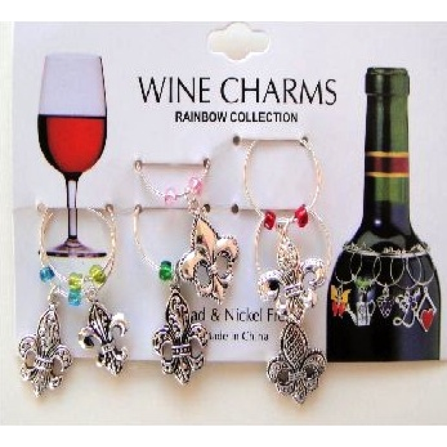 FDL Wine Charms with 6 Different Charms