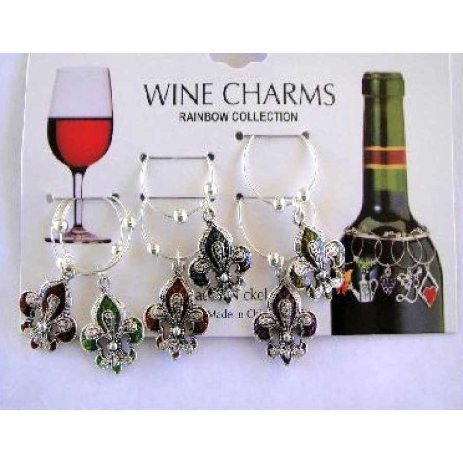 FDL Antique Colored Wine Charms 