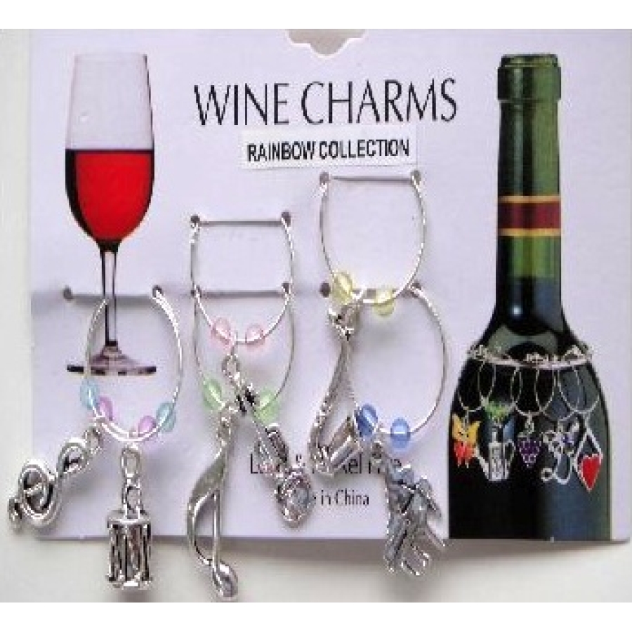 Wine Charms with Music Notes