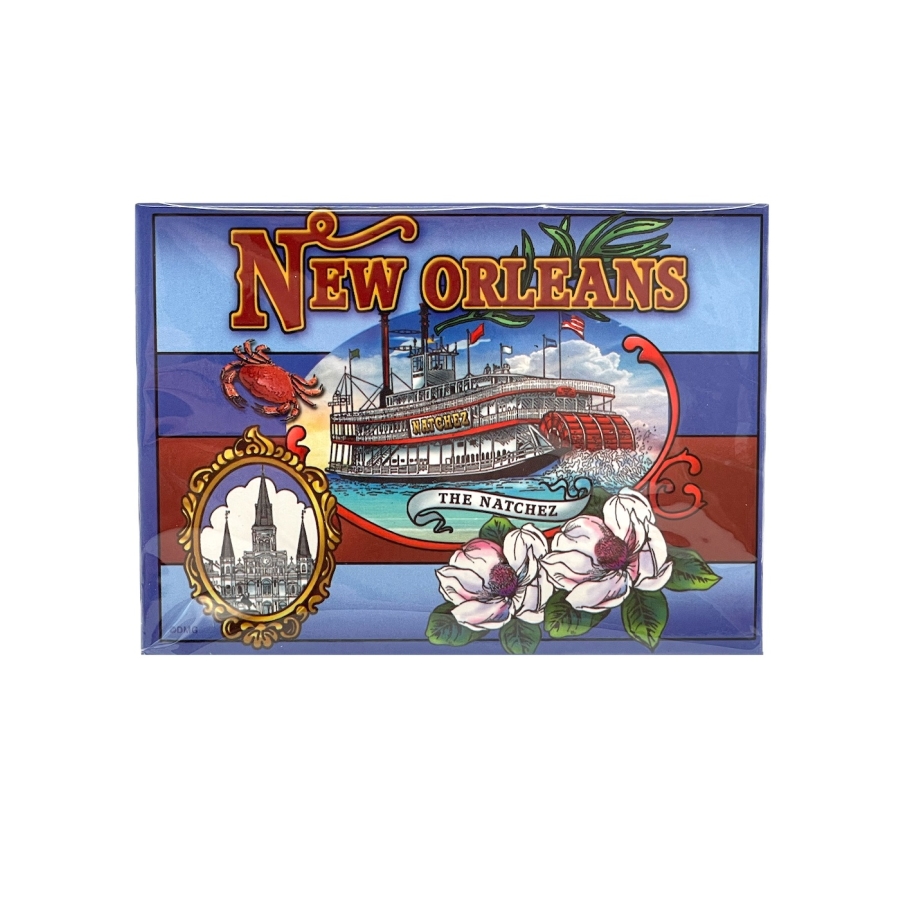 Natchez Magnolia Postcard Magnet