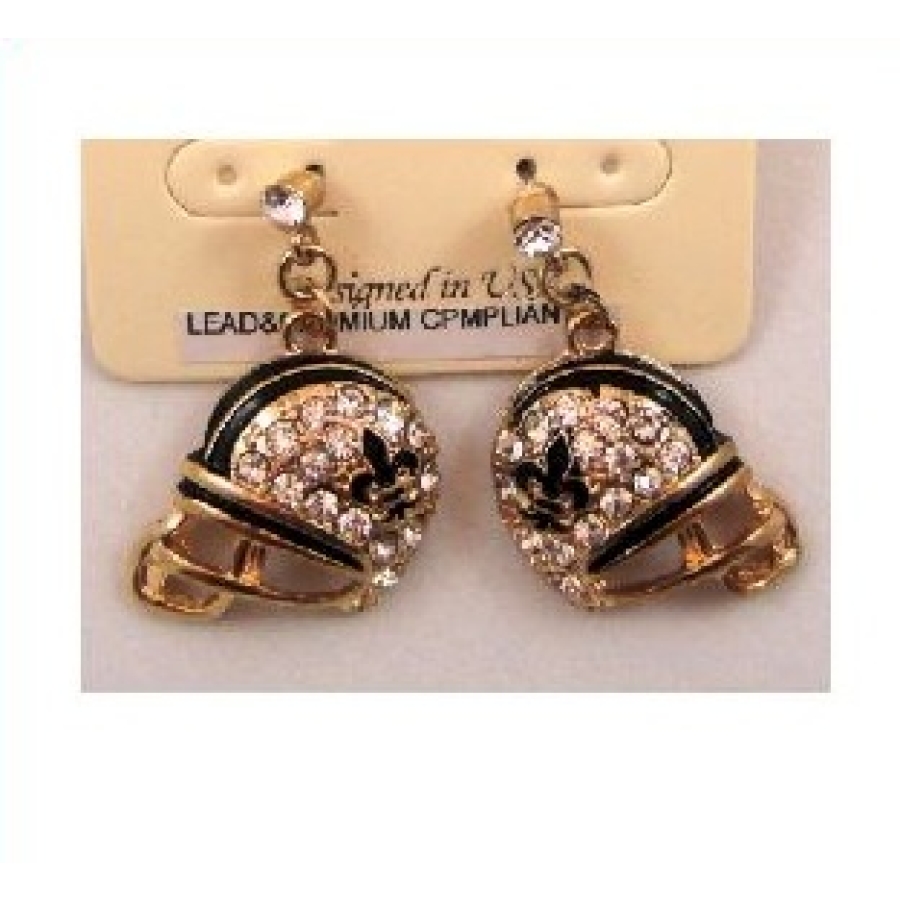 FDL Helmet Earrings Gold