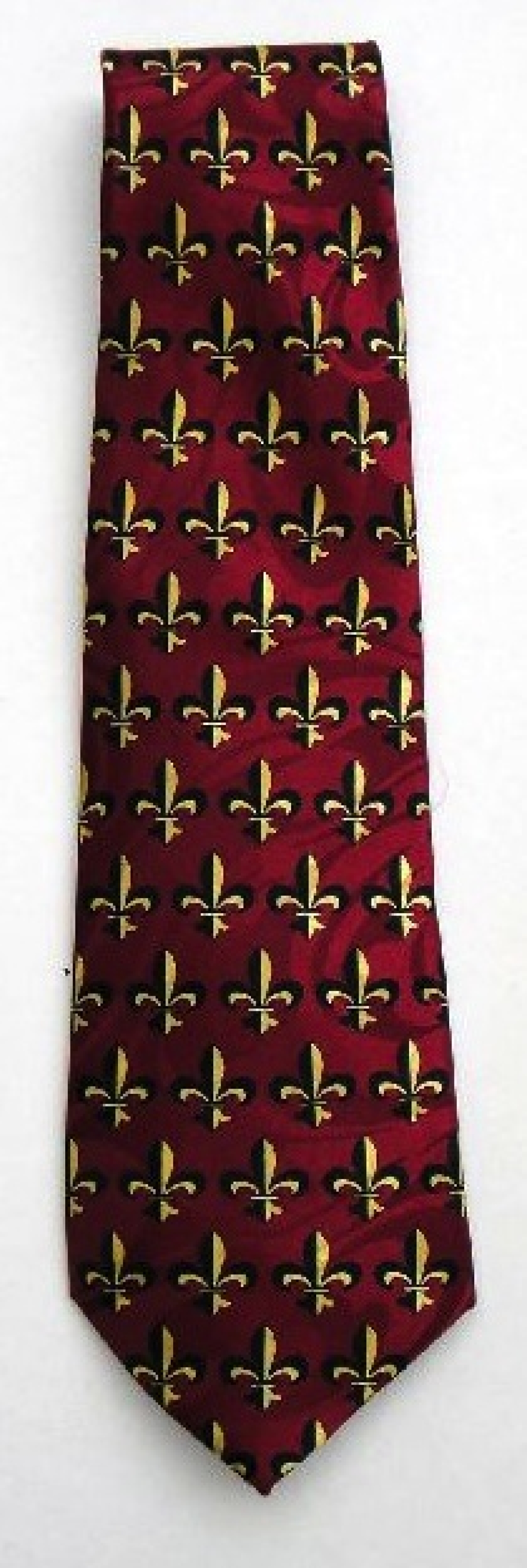 1696martie - Maroonwith gold Fleur de Lis