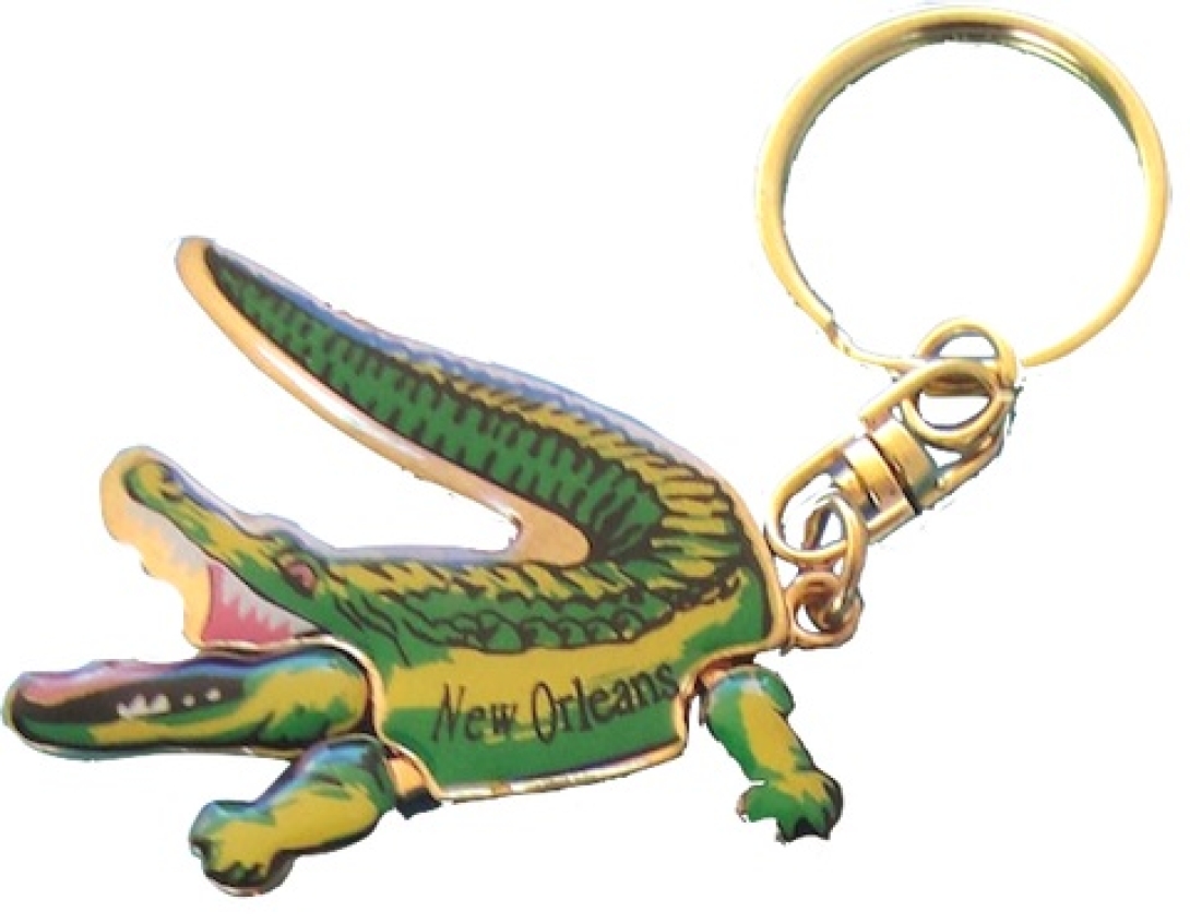 Alligator Moving Keychain