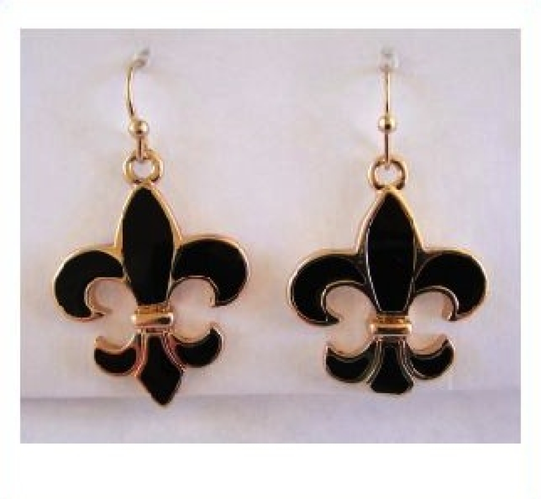 EFHEBG - Black and Gold FDL Earrings