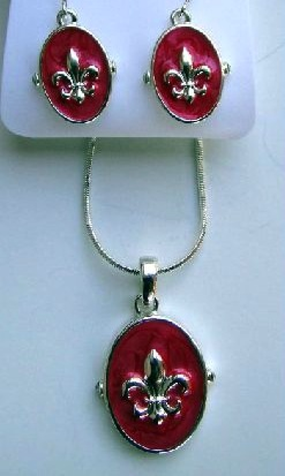 NEORED Red Oval FDL Necklace