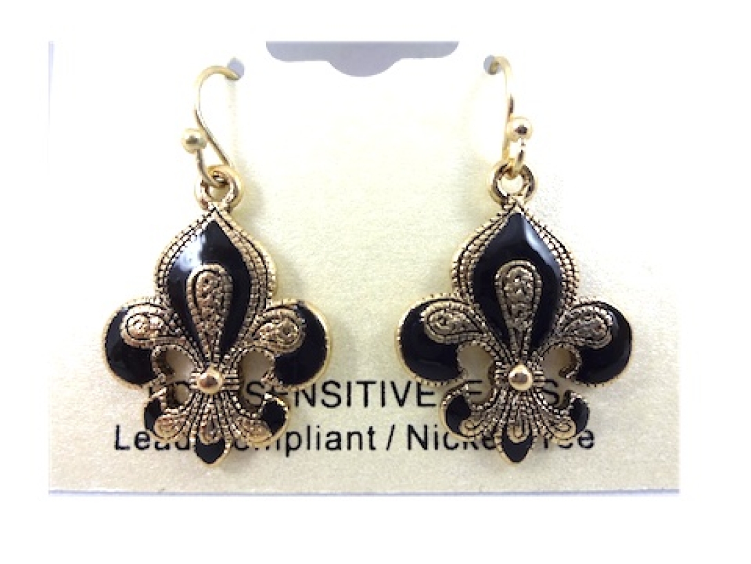 EABK - FDL Antique Black/Gold Earring