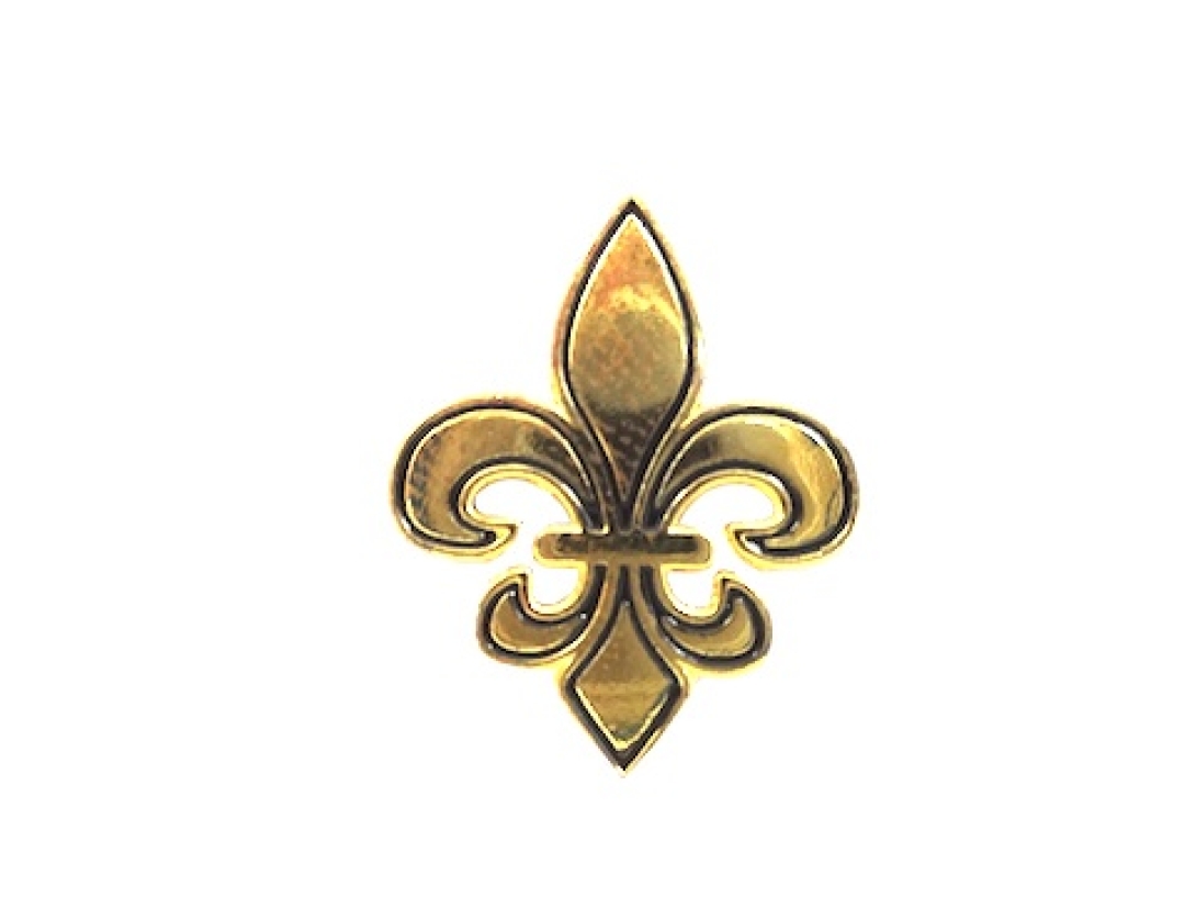 Fleur De Lis Hat Pin - Gold