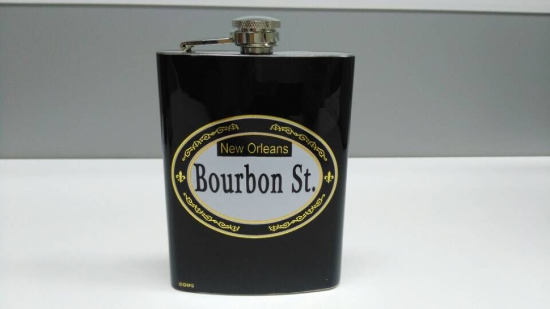 Oval Bourbon Street Flask 8oz