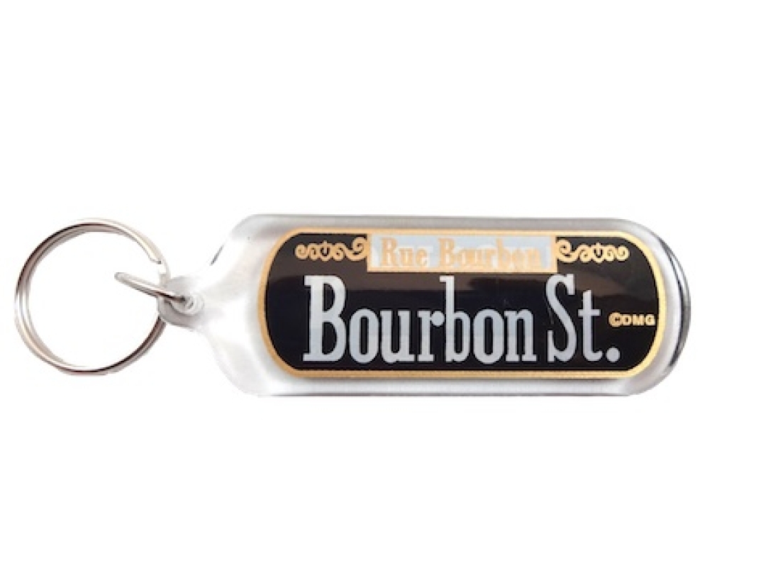 Bourbon Street Lucite Keychain