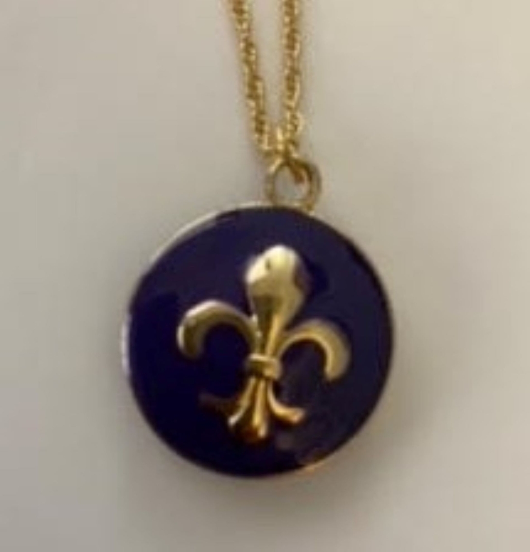 NCPG - Gold FDL on Purple Necklace