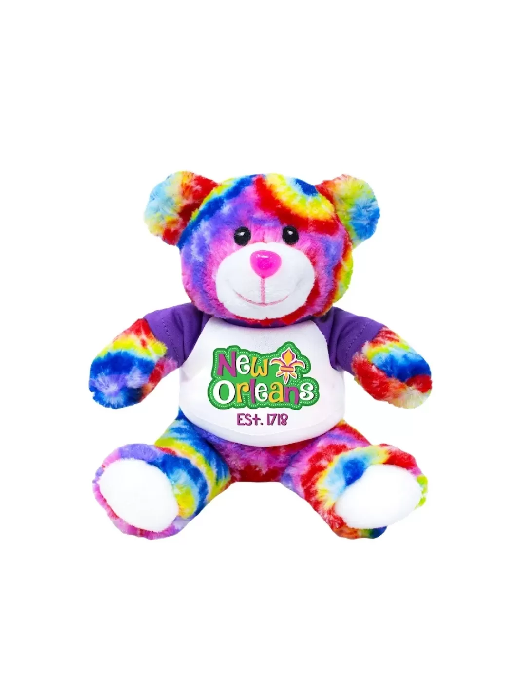 Plush Tie-Dyed Bear