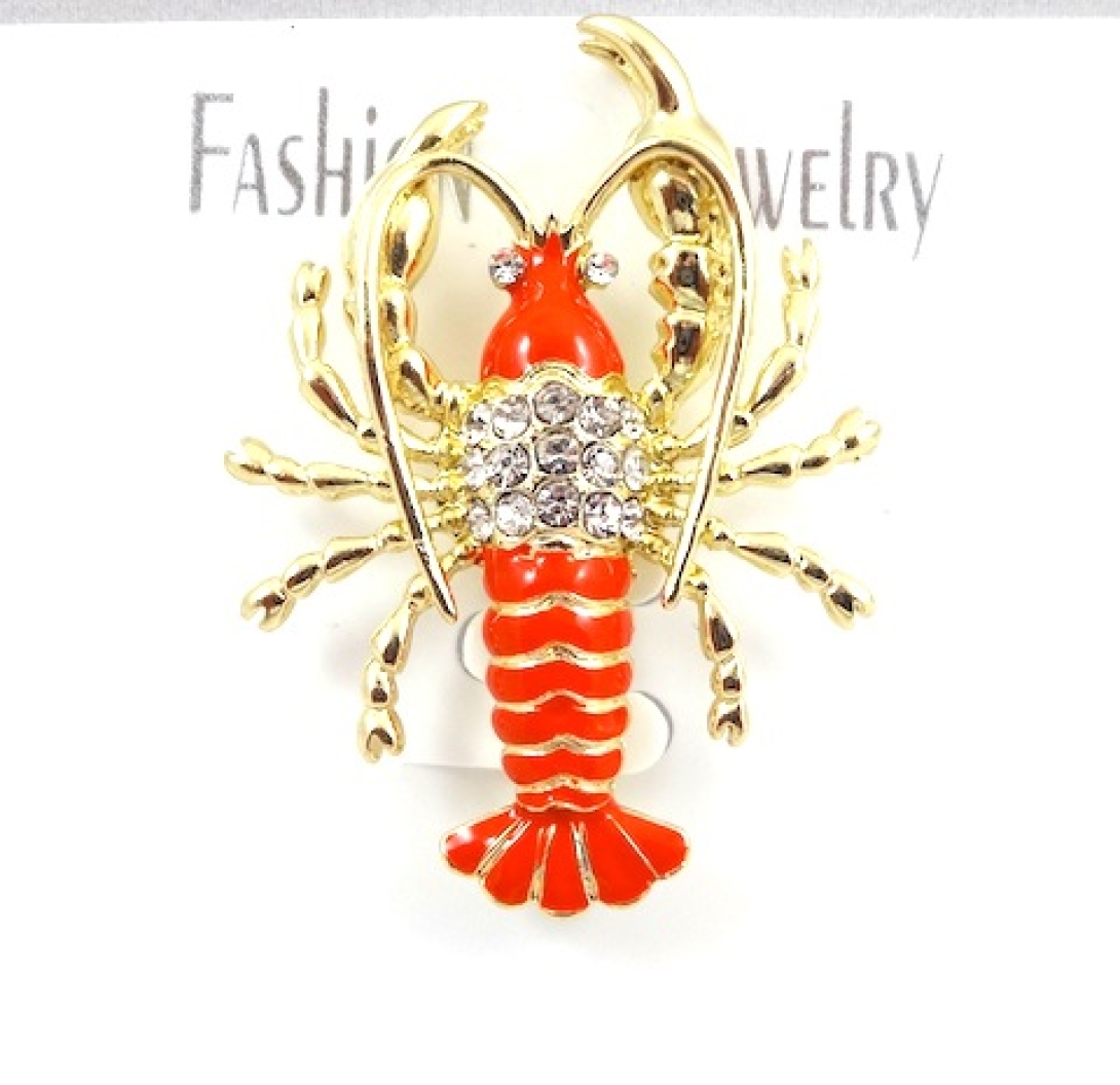 BCG - Crawfish Gold Brooch