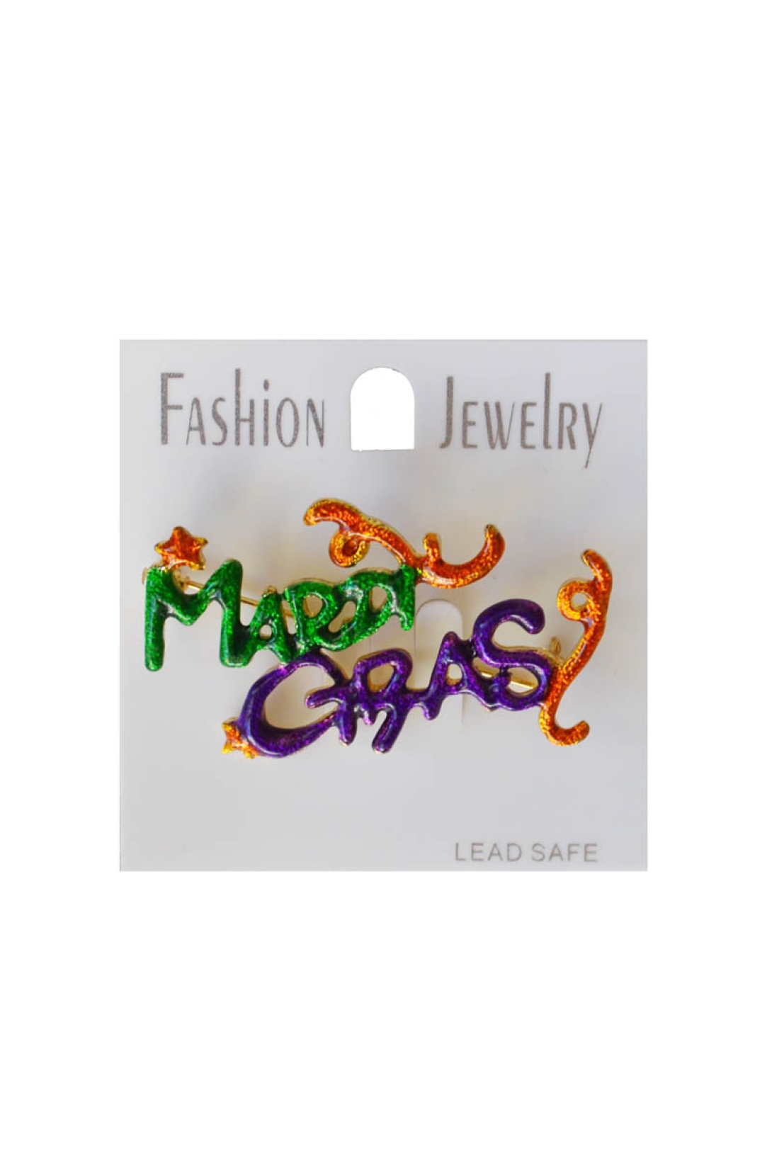 BRMGG - Mardi Gras Brooch Gold