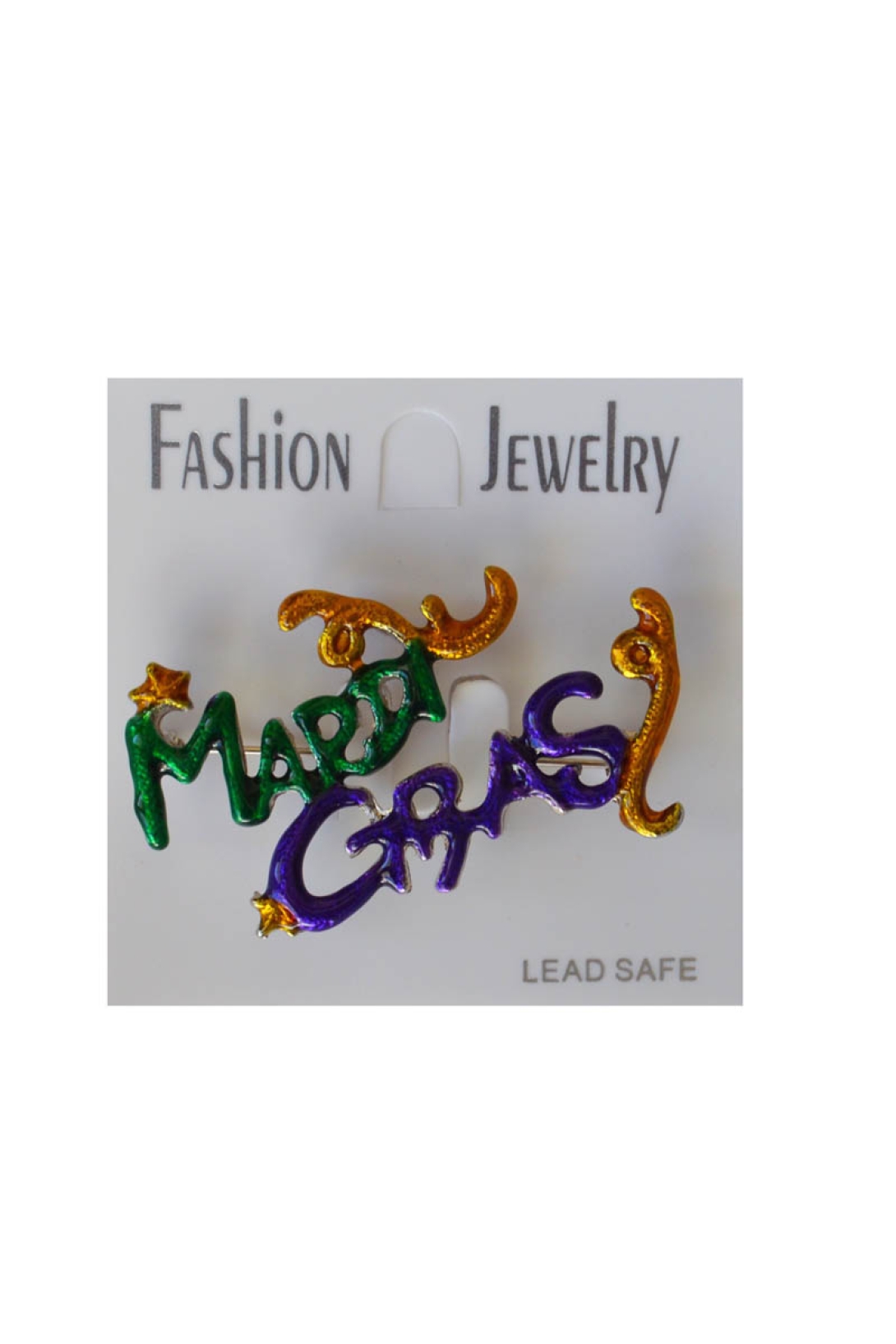 BRMGS - Mardi Gras Brooch Silver