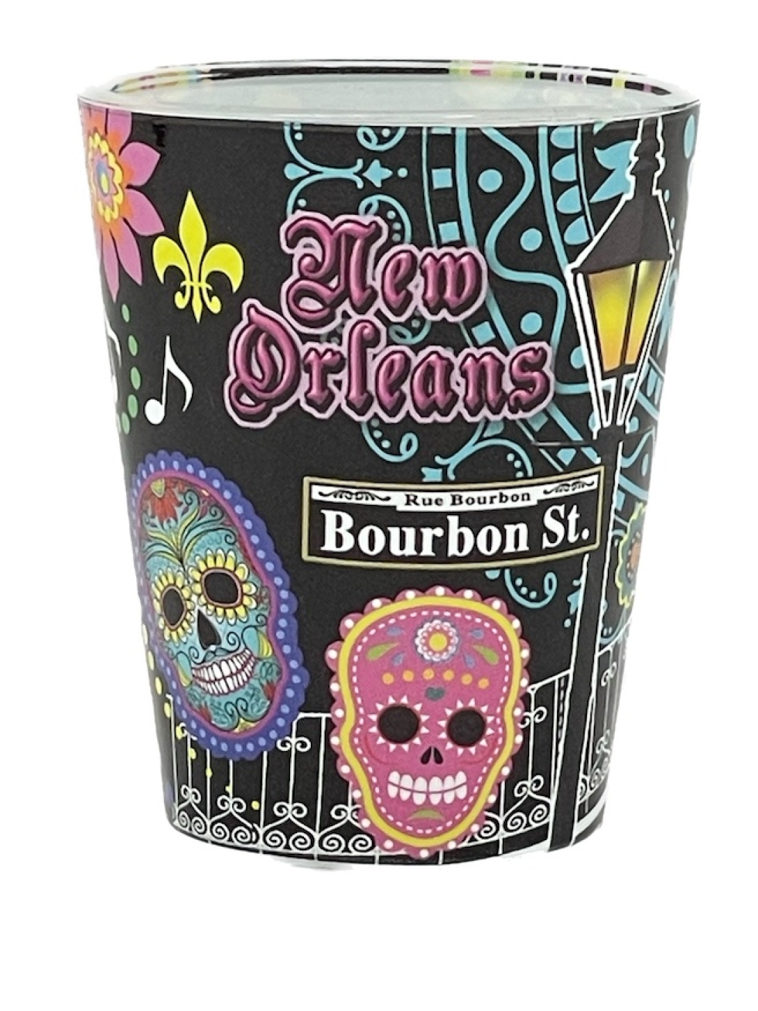 Sugar Skull Shot Glass