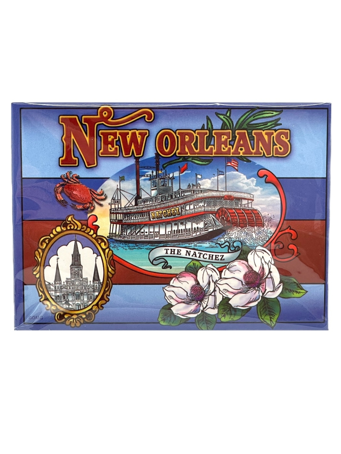 Natchez Magnolia Postcard Magnet